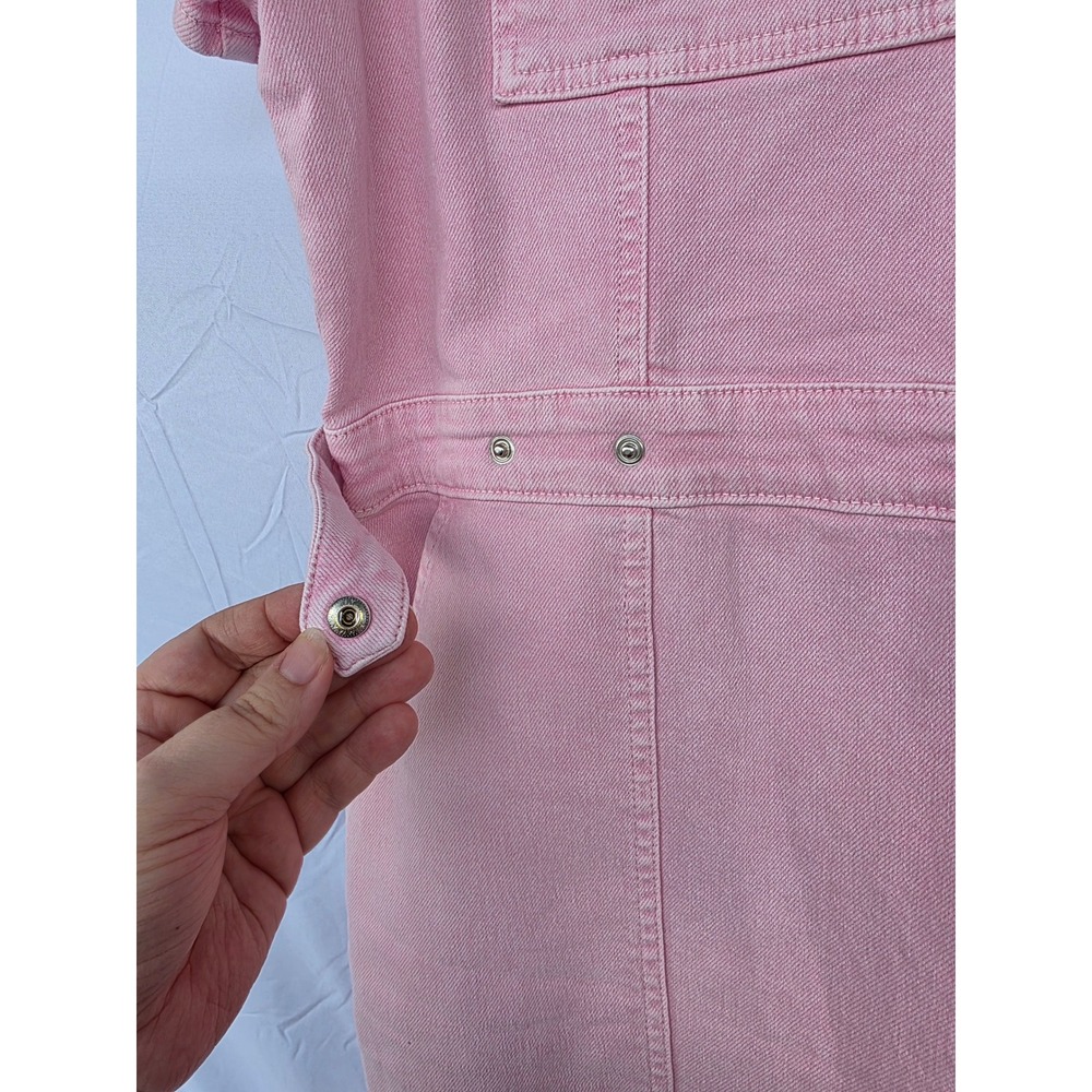 Good American Fit for Success Jumpsuit Pink Denim Mineral Rose Quartz NWT 6(2XL) - Picture 10 of 13